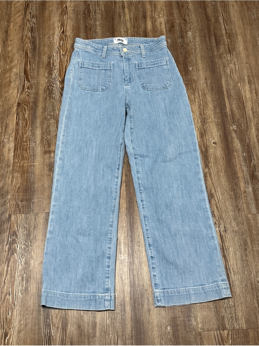 Paige Nellie Relaxed Fit Jeans Women's 26 Patch Pocket in Marabella Wash Denim